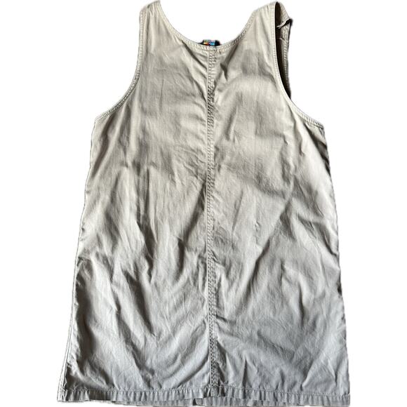 Vintage Mickey Mouse Unlimited Jerry Leigh Khaki Overall Dress Large Embroidered - Picture 4 of 4